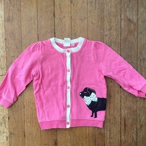 H & M cardi with dog